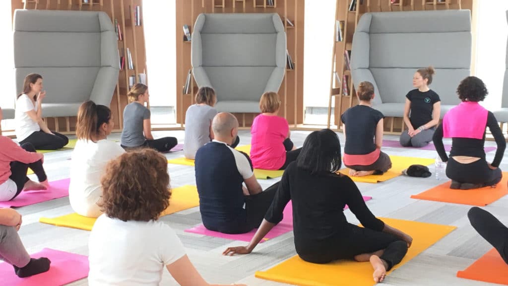 Cours de yoga en entreprise